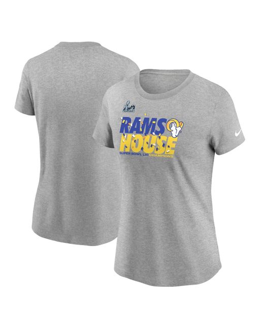Nike Los Angeles Rams Super Bowl Lvi Champions Confetti T-shirt