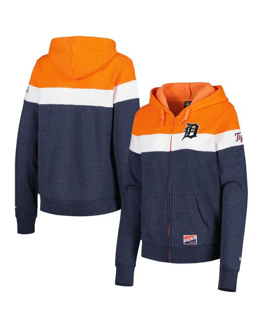New Era Detroit Tigers Colorblock Full-Zip Hoodie Jacket