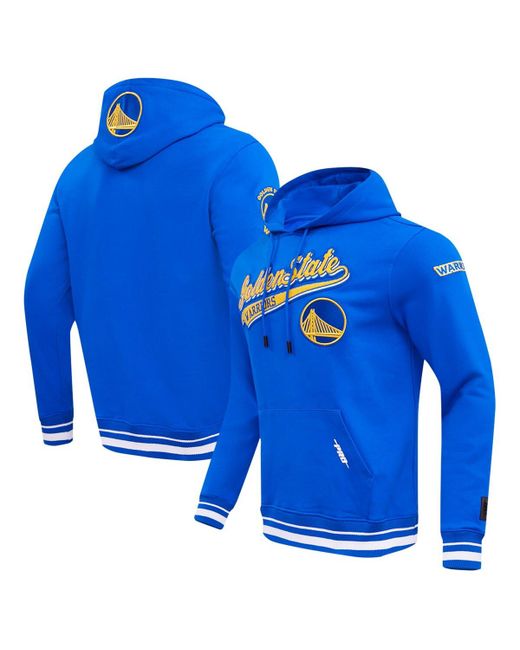 Pro Standard State Warriors Script Tail Pullover Hoodie