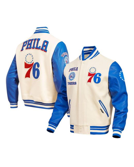 Pro Standard Philadelphia 76ers Retro Classic Varsity Full-Zip Jacket
