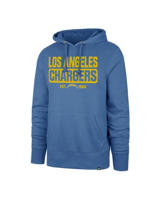 '47 Brand 47 Brand Los Angeles Chargers Box Out Headline Pullover Hoodie