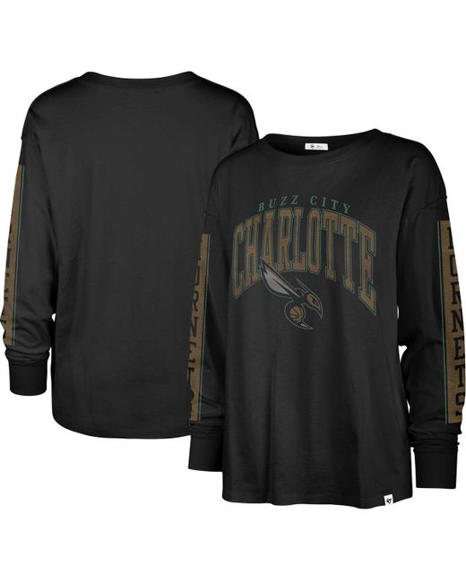 '47 Brand 47 Brand Distressed Charlotte Hornets City Edition Soa Long Sleeve T-shirt