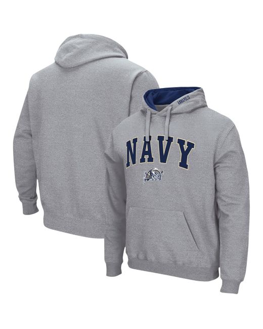 Colosseum Navy Midshipmen Arch and Logo 3.0 Pullover Hoodie
