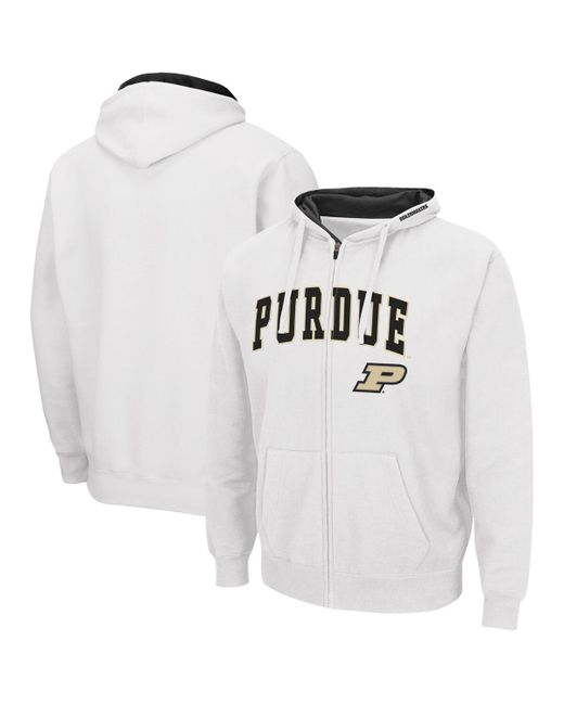 Colosseum Purdue Boilermakers Arch and Logo 3.0 Full-Zip Hoodie