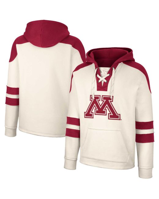 Colosseum Minnesota Golden Gophers Lace-Up 4.0 Vintage-Like Pullover Hoodie