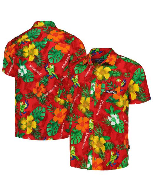 Margaritaville Nascar Island Life Floral Party Full-Button Shirt
