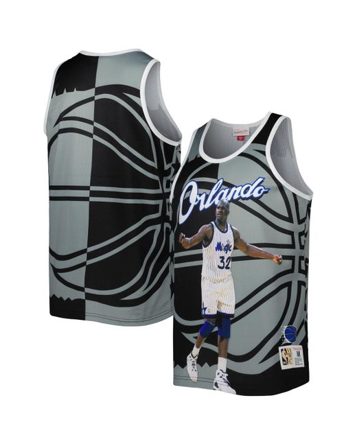 Mitchell & Ness Shaquille ONeal and Gray Orlando Magic Sublimated Player Tank Top