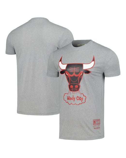 Mitchell & Ness and Chicago Bulls Hardwood Classics Mvp Throwback Logo T-shirt