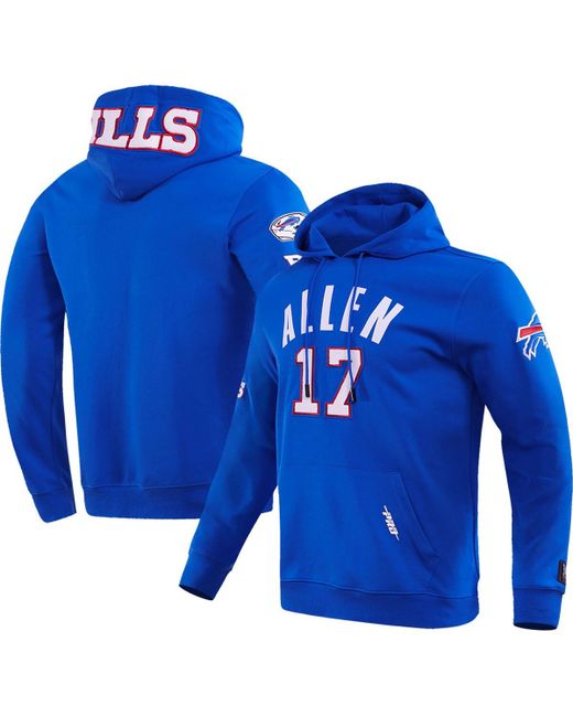Pro Standard Josh Allen Buffalo Bills Player Name and Number Pullover Hoodie