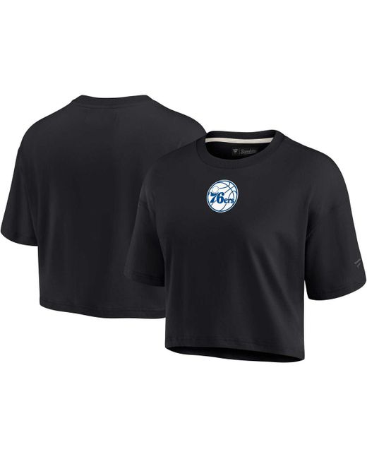Fanatics Signature Philadelphia 76ers Super Soft Boxy Cropped T-shirt