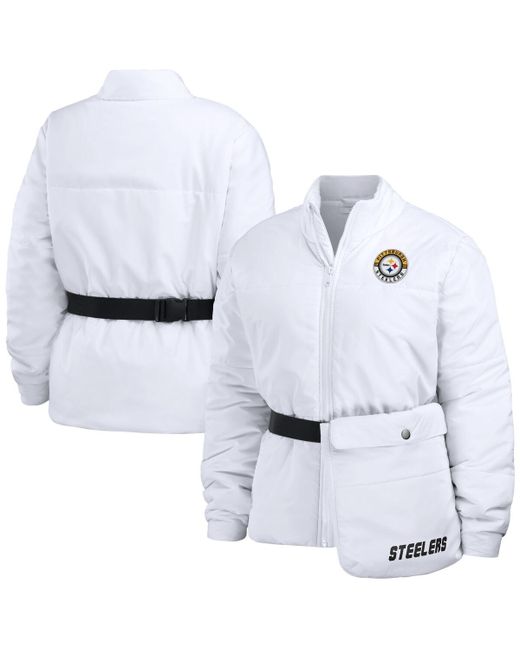Wear By Erin Andrews Pittsburgh Steelers Packaway Full-Zip Puffer Jacket