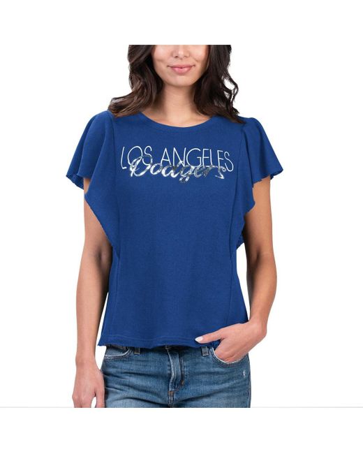 G-iii 4her By Carl Banks Los Angeles Dodgers Crowd Wave T-shirt