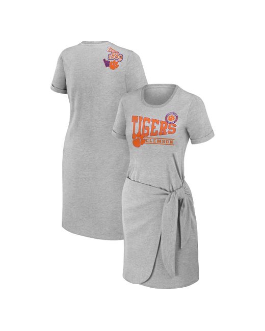 Wear By Erin Andrews Clemson Tigers Knotted T-shirt Dress