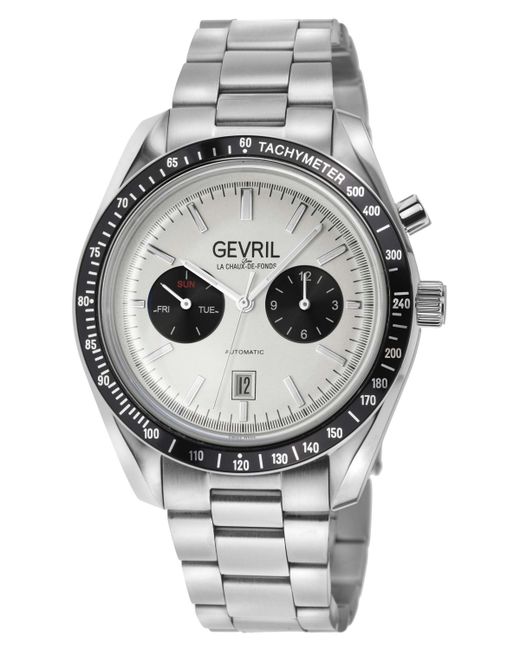 Gevril Lenox Swiss Automatic Tone Stainless Steel Watch