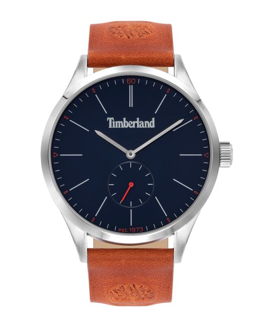 Timberland Quartz Leather Strap Watch 46mm