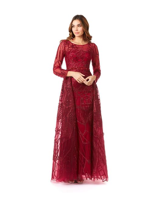 Lara Gorgeous Overskirt Dress with Long Sleeves