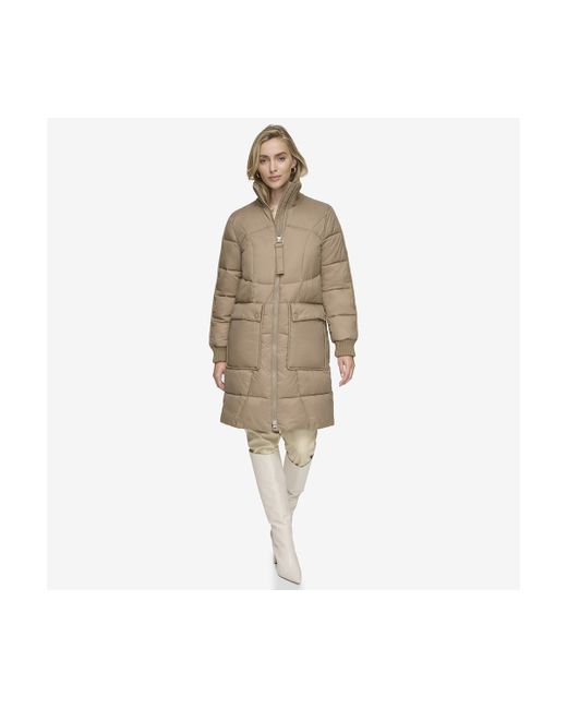 Andrew Marc Pavia Quilted Faux Down Coat