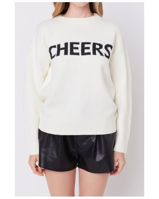English Factory Cheers Holiday Sweater