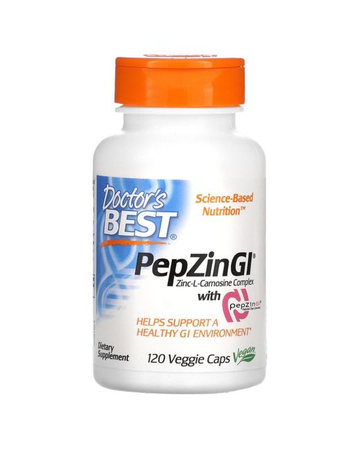 Doctor's Best PepZin Gi Zinc-l-Carnosine Complex Veggie Caps