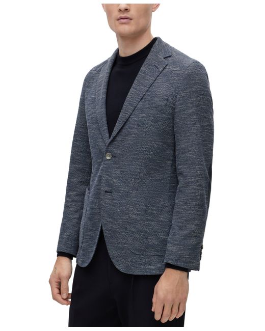 Hugo Boss Boss by Regular-Fit Jacket Micro-Patterned Cloth