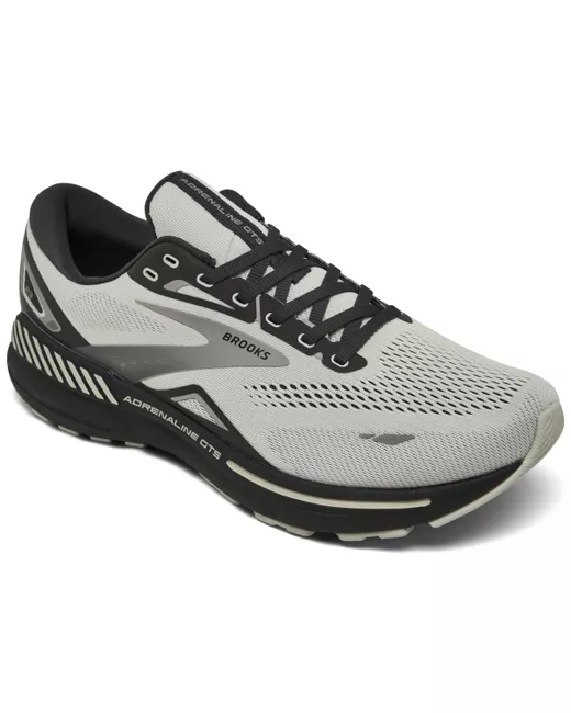 Brooks Adrenaline Gts 23 Wide-Width Running Sneakers from Finish Line Ebony Alloy