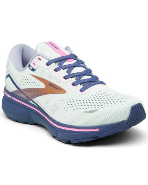 Brooks Ghost 15 Running Sneakers from Finish Line Neo Pink