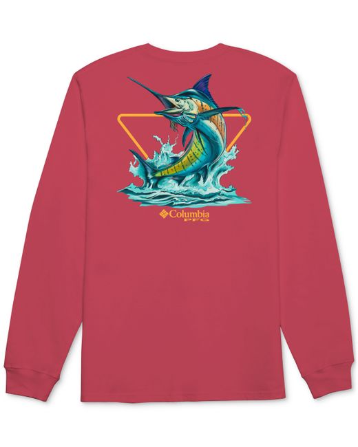 Columbia Razer Pfg Marlin Logo Graphic Long-Sleeve T-Shirt