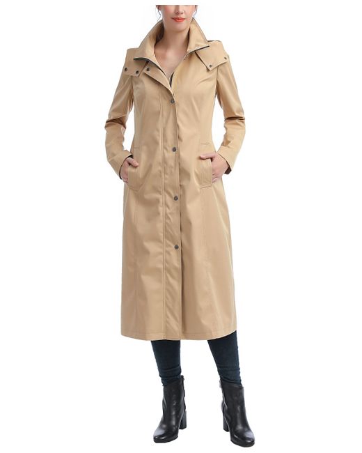 Kimi + Kai Brooke Water Resistant Hooded Long Coat