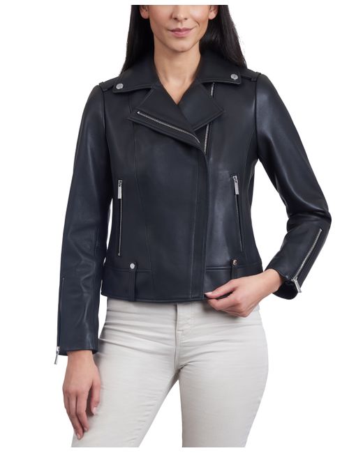 Michael Kors Michael Leather Moto Jacket