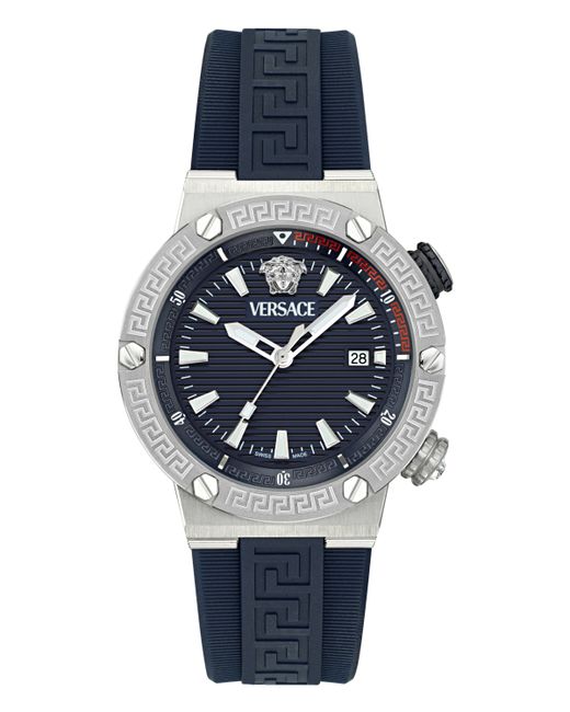 Versace Swiss Rubber Strap Watch 43mm