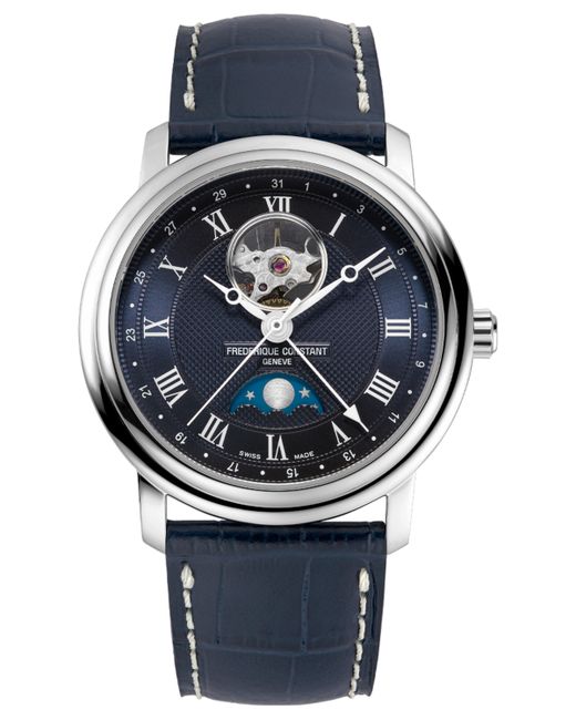 Frederique Constant Swiss Automatic Classics Leather Strap Watch 40mm