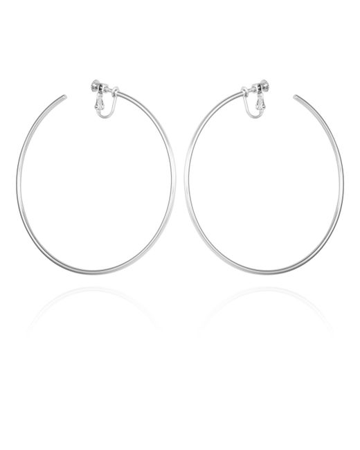 Vince Camuto Clip-On Extra Large Open Hoop Earrings