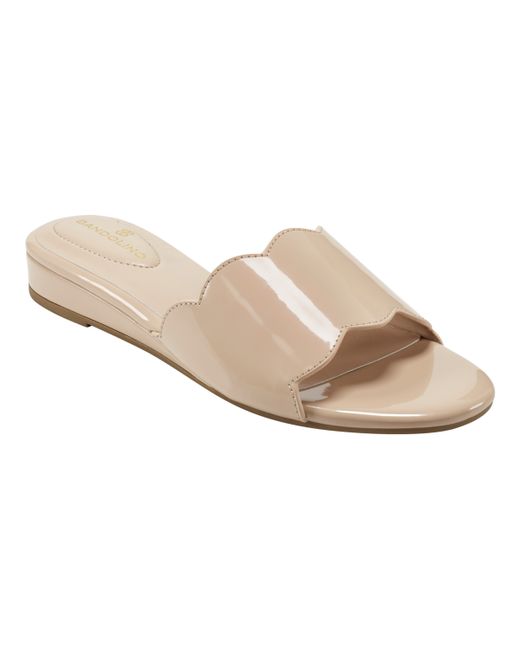 Bandolino Kayla Open Toe Slip-On Demi Wedge Sandals