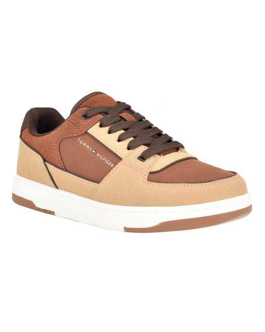 Tommy Hilfiger Tenito Lace Up Low Top Sneakers Cognac Multi