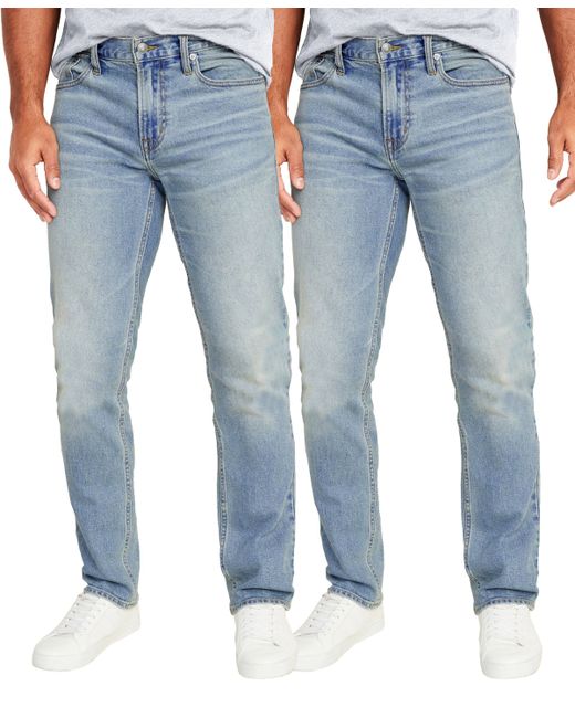 Blu Rock Flex Stretch Slim Straight Jeans Pack of 2
