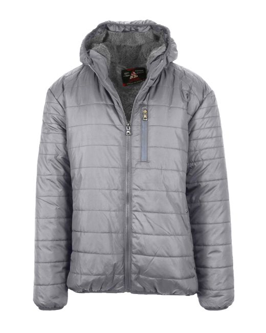 Spire By Galaxy Sherpa Lined Hooded Puffer Jacket