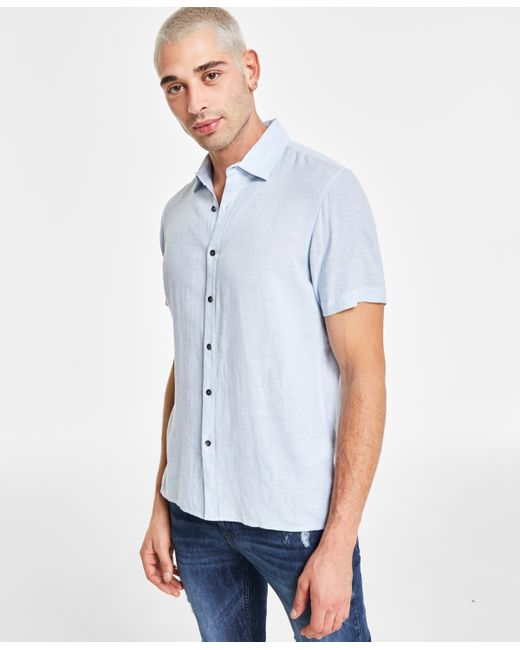 I.N.C. International Concepts Regular-Fit Linen Shirt Created for
