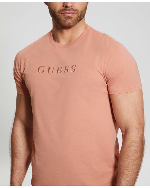 Guess Embroidered Logo Short Sleeve T-shirt