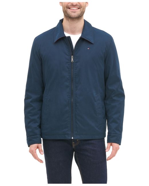 Tommy Hilfiger Classic Front-Zip Filled Micro-Twill Jacket
