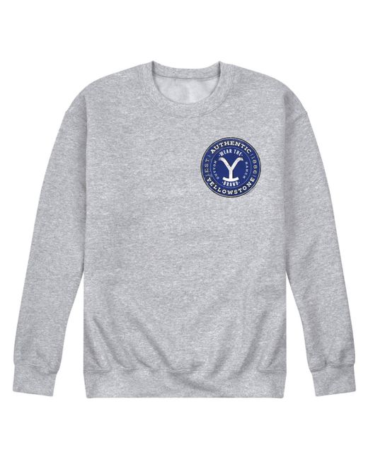 Airwaves Yellowstone Authentic Blue Logo Fleece Sweatshirt