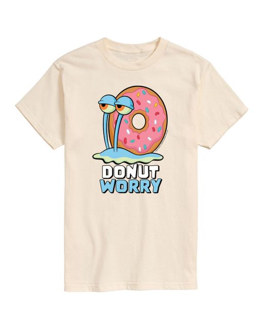 Airwaves SpongeBob Donut Worry Short Sleeve T-shirt Khaki