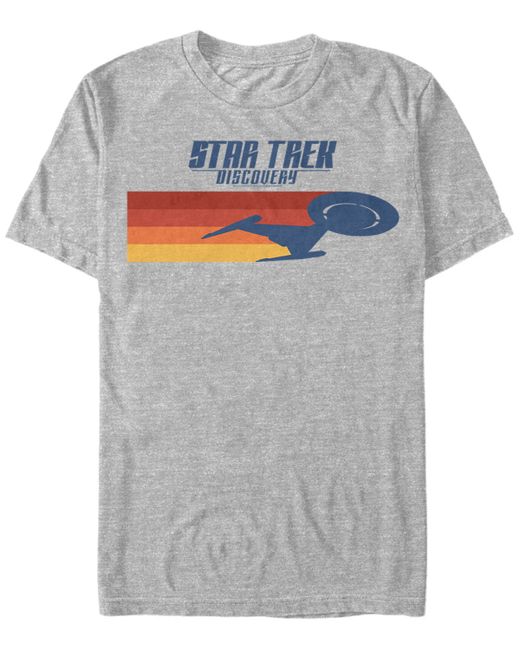 Fifth Sun Star Trek Discovery U.s.s. Silhouette Short Sleeve T-Shirt