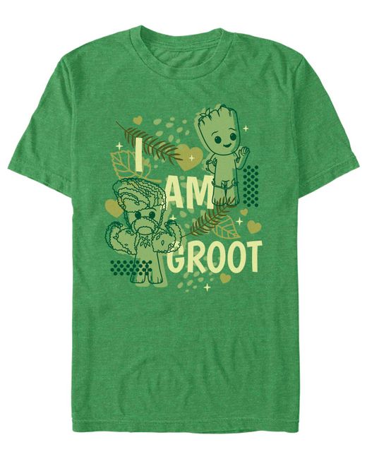 Fifth Sun Marvel Film I am Groot Cutesy Short Sleeve T-shirt