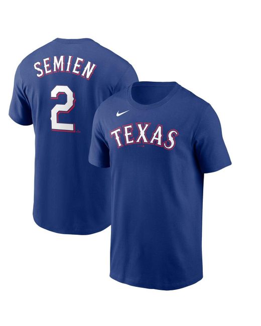Nike Marcus Semien Texas Rangers Name and Number T-shirt