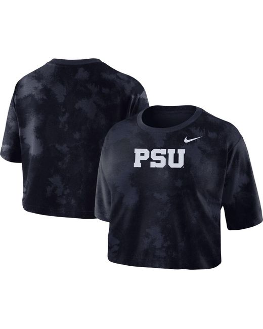 Nike Penn State Nittany Lions Tie-Dye Cropped T-shirt