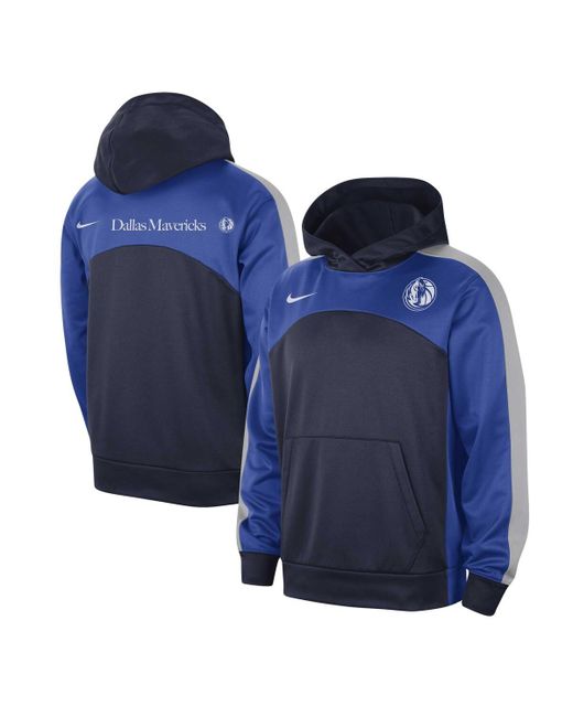 Nike Blue Dallas Mavericks Authentic Starting Five Force Performance Pullover Hoodie