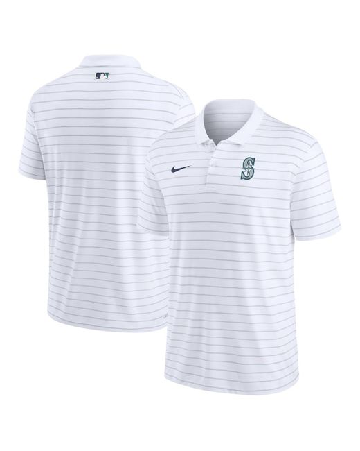 Nike Seattle Mariners Authentic Collection Victory Striped Performance Polo Shirt