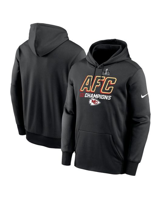 Nike Kansas City Chiefs 2023 Afc Champions Iconic Pullover Hoodie