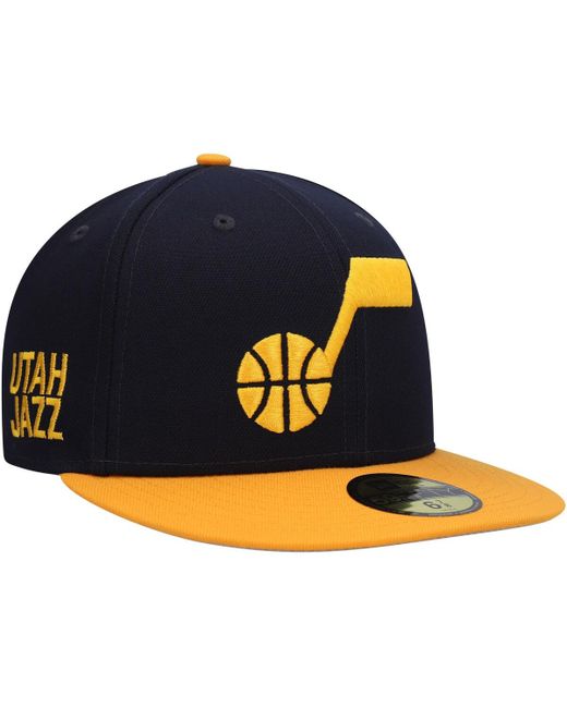 New Era Gold Utah Jazz Midnight 59Fifty Fitted Hat