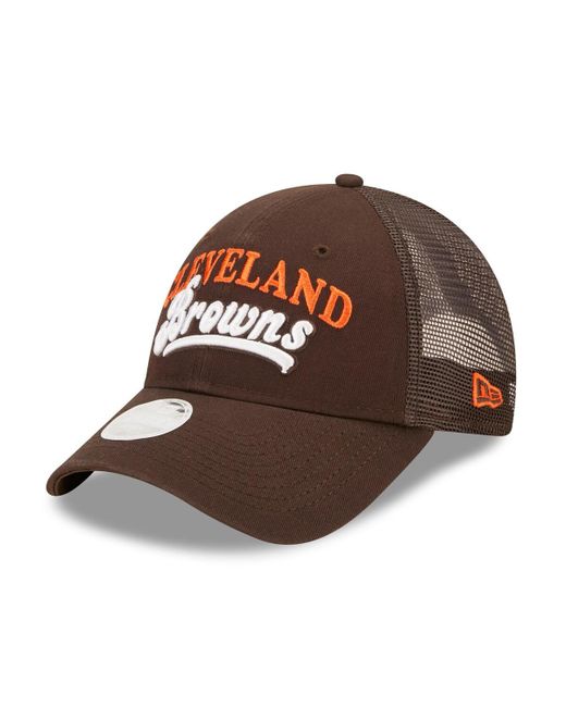 New Era Cleveland Browns Team Trucker 9FORTY Snapback Hat